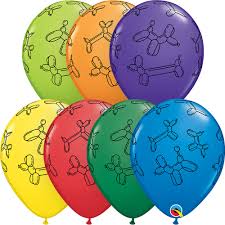 [203.13229] Globo 12" Carnaval Perros C/1