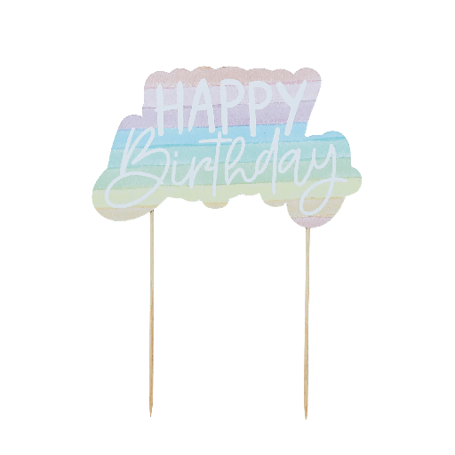 [280.HBER106] Cake Topper Eco Rainbow C/1