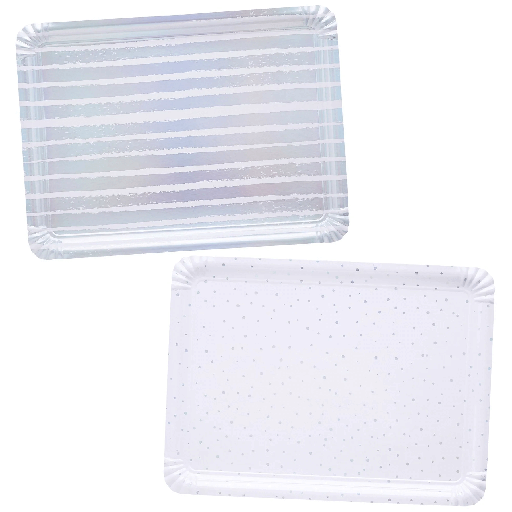 [280.HBMM166] Paper Tray Foil Plata C/4