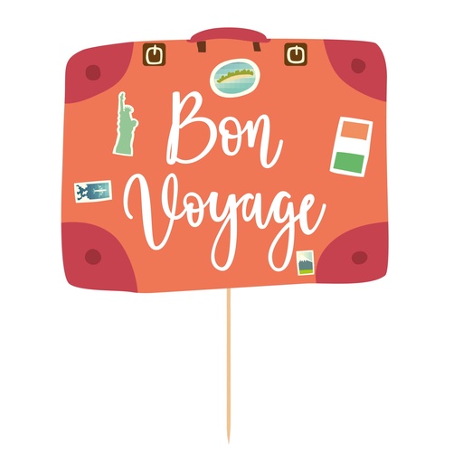 [05.03BV] Cake Topper Bon Voyage  C/1