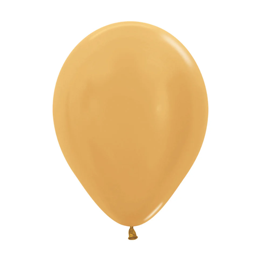 [221.238265] Globo 12" Latex Metal Dorado C/1