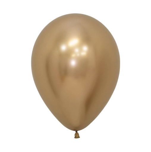 [221.169644] Globo 12" Latex Reflex Dorado C/1