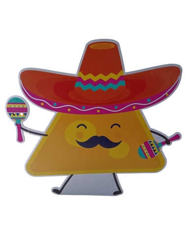 [264.02/GNACHOM] Figura De Coroplast Nacho Maracas G C/1