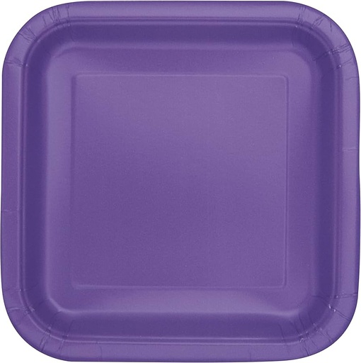 [30.46979] Plato 9" Cuadrado Morado C/14