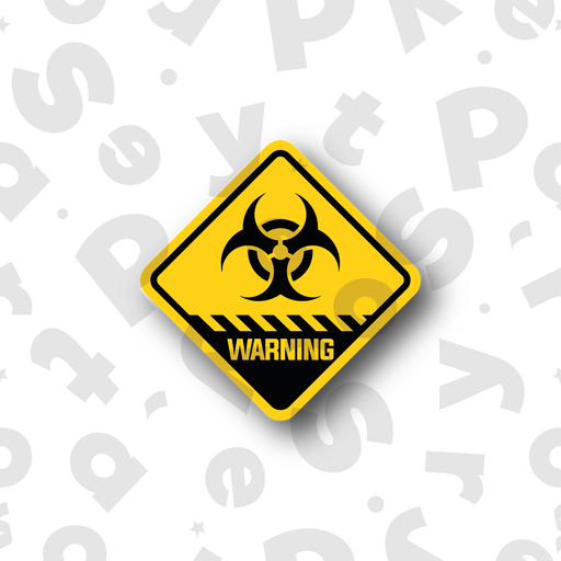 [262.1678/BHM] Figura De Plastico Warning Biohazard M C/1