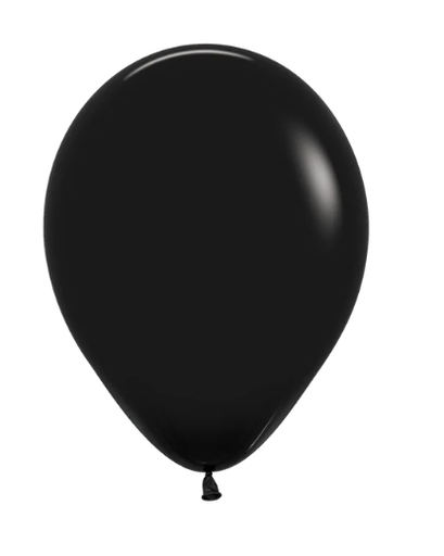 [221.31464] Globo 12" Latex Fashion Negro C/1