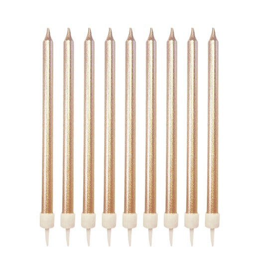 [290.626067] Velas Metalicas Rose Gold C/12