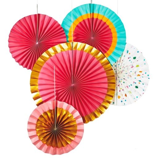 [136.1BID1061] Paper Fans Hallmark C/5