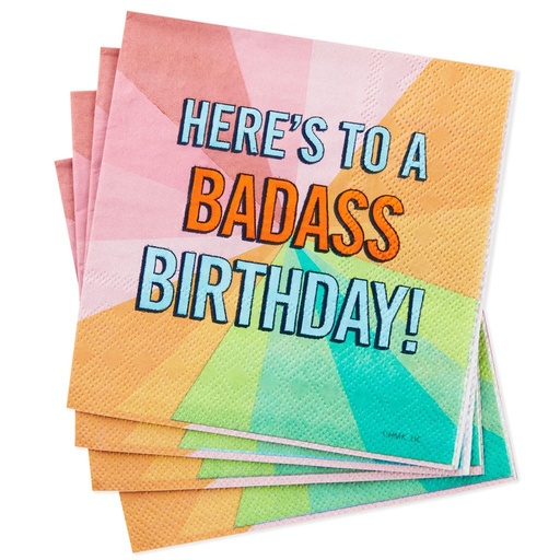 [135.1BIR1183] Servilleta Here's To Your Birthday! C/20