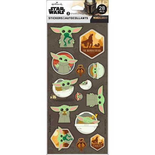 [135.200SSP1169] Plantilla de Stickers Mandalorian C/28