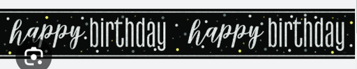[31.82257] Banner Happy Birthday Negro C/1