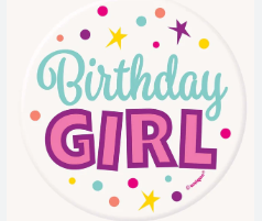 [31.93406] Boton Birthday Girl C/1