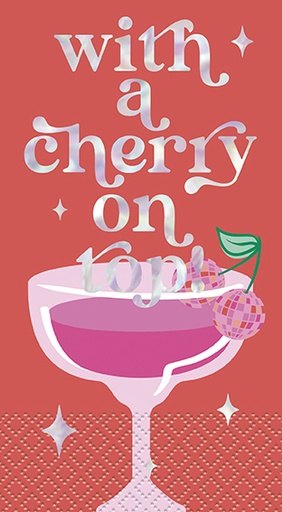 [30.13790] Servilleta Whit A Cherry On Top C/16