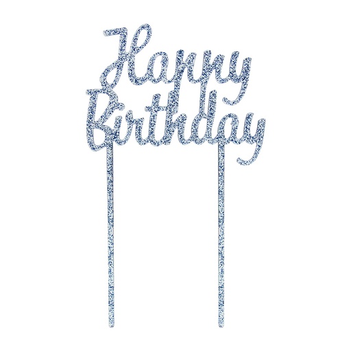 [290.902156] Topper Para Pastel Happy Birthday Azul C/1