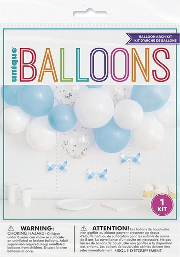 [30.74949] Balloon Arch Kit Blue & White C/1