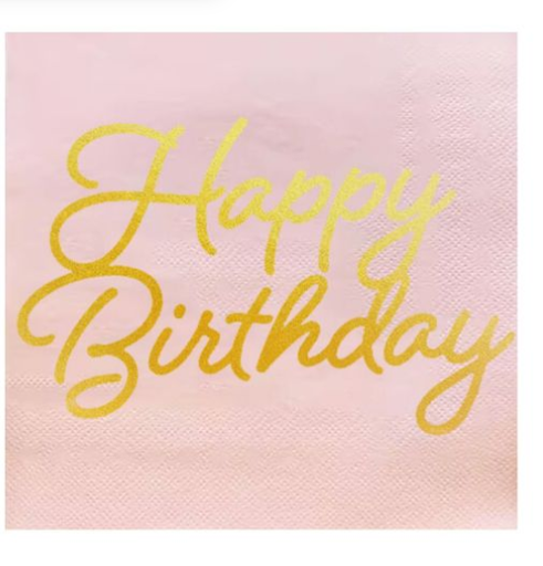 [290.617151] Servilleta Foil Happy Birthday C/20