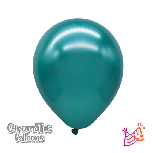 [300.CB9VE] Bolsa De Globos Chrome 9" Verde Eucalipto C/50