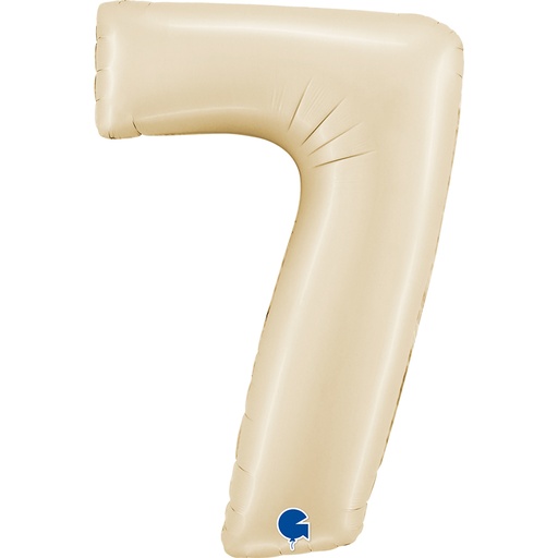 [300.N40IV7] Globo 40" Numero 7 Ivory Cream C/1