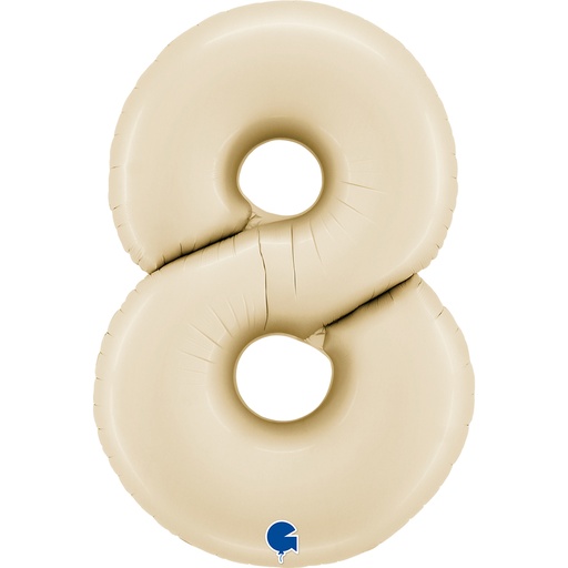 [300.N40IV8] Globo 40" Numero 8 Ivory Cream C/1