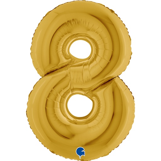 [300.N40OR8] Globo 40" Numero 8 Oro C/1