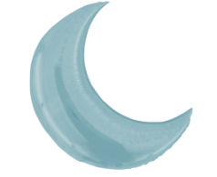 [300.G7] Globo 34" Figura Luna Azul Pastel C/1
