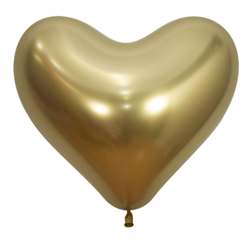 [200.9285] Globo 14" Corazon Reflex Dorado C/1