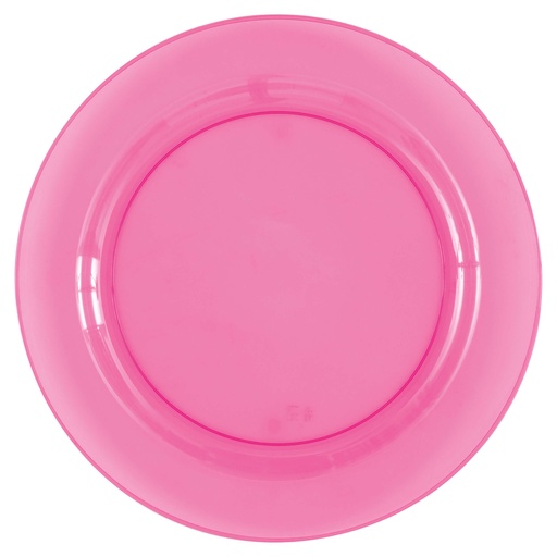 [30.13665] Plato 10" Transparente Rosa C/4