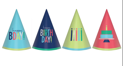 [41.251263] Mini Party Hats It's My Birthday Modern C/12
