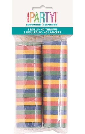 [30.9010] Serpentinas Colores C/2