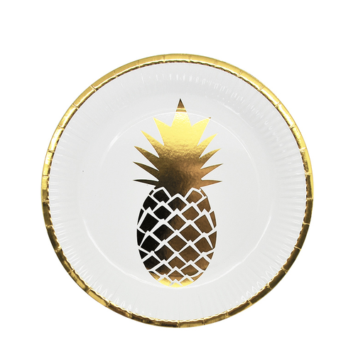 [290.616034] Plato 9" Foil Piña C/8