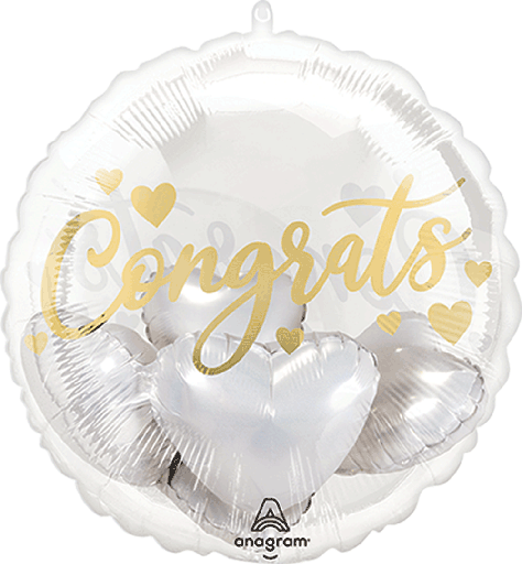 [193.46672-01] Globo 36" Icons Corazones Congrats C/1