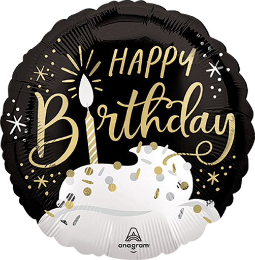 [191.46951] Globo 18" Birthday Satin Cake C/1