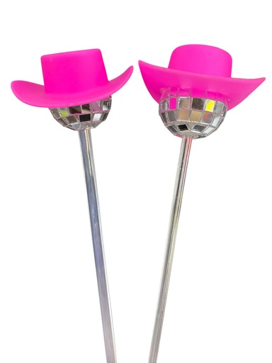 [320.LCN190] Agitador Bola Disco Y Sombrero  C/1