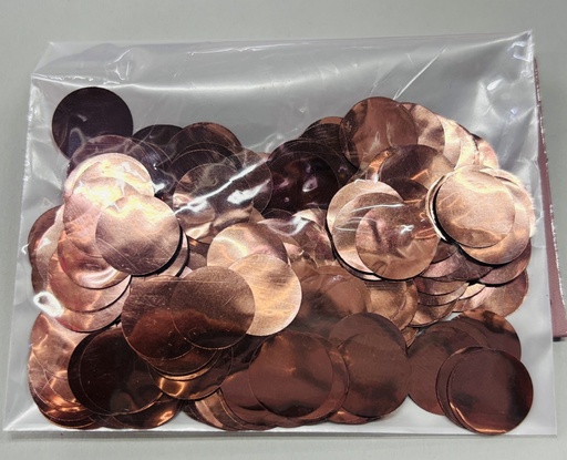 [320.HW53113] Confetti Metalico Para Globo Rosa Dorado C/1