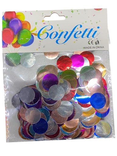 [320.HW53118] Confetti Metalico para Globo Multicolor C/1