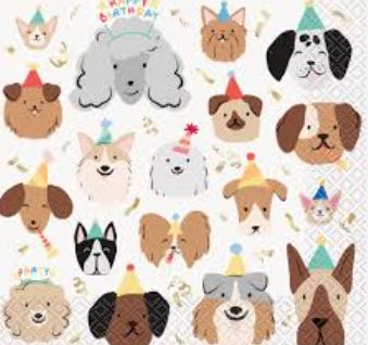 [30.52680] Servilleta G Pawty Animals Dog C/16