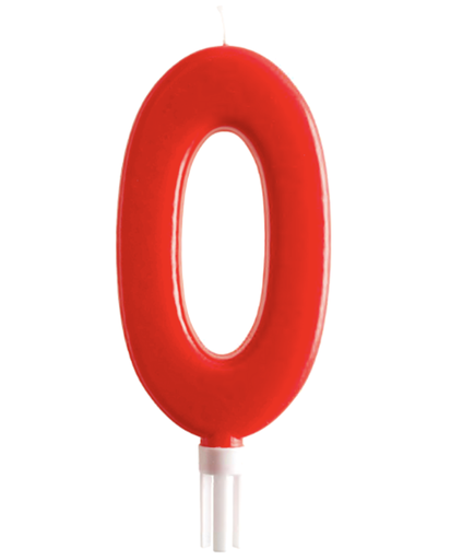 [310.345277] Vela Jumbo Numero Rojo 0 C/1