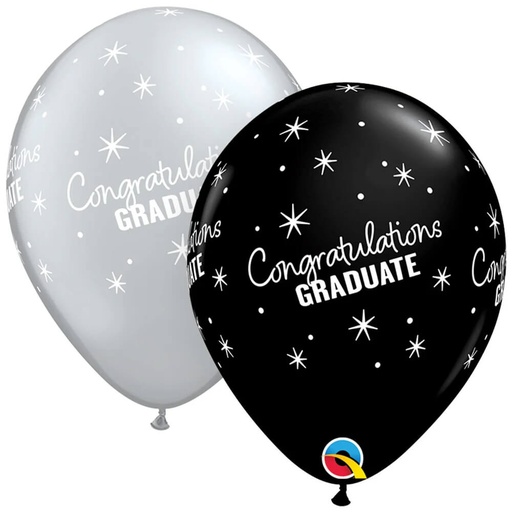 [203.36345] Globo 12" Latex Decorado Congrats Grad C/1