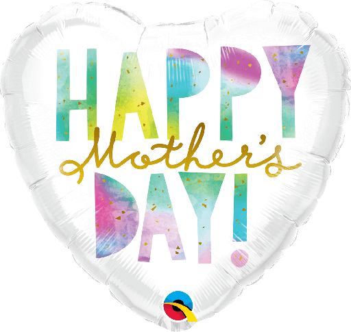 [207.25706] Globo 18" Flores Happy Mothers Day C/1