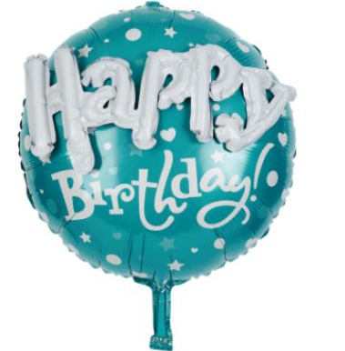 [290.625554] Globo 9"Happy Birthday Amarillo / Azul