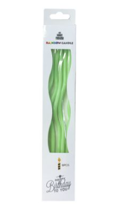 [290.626060] Velas Curvas Verde C/6
