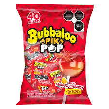 [221.020001220] Bubbaloo Pik Pop Mango Chamoy 580g