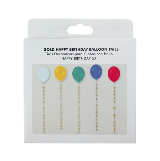 [290.614115] Tiras Happy Birthday Foil Para Globo C/5